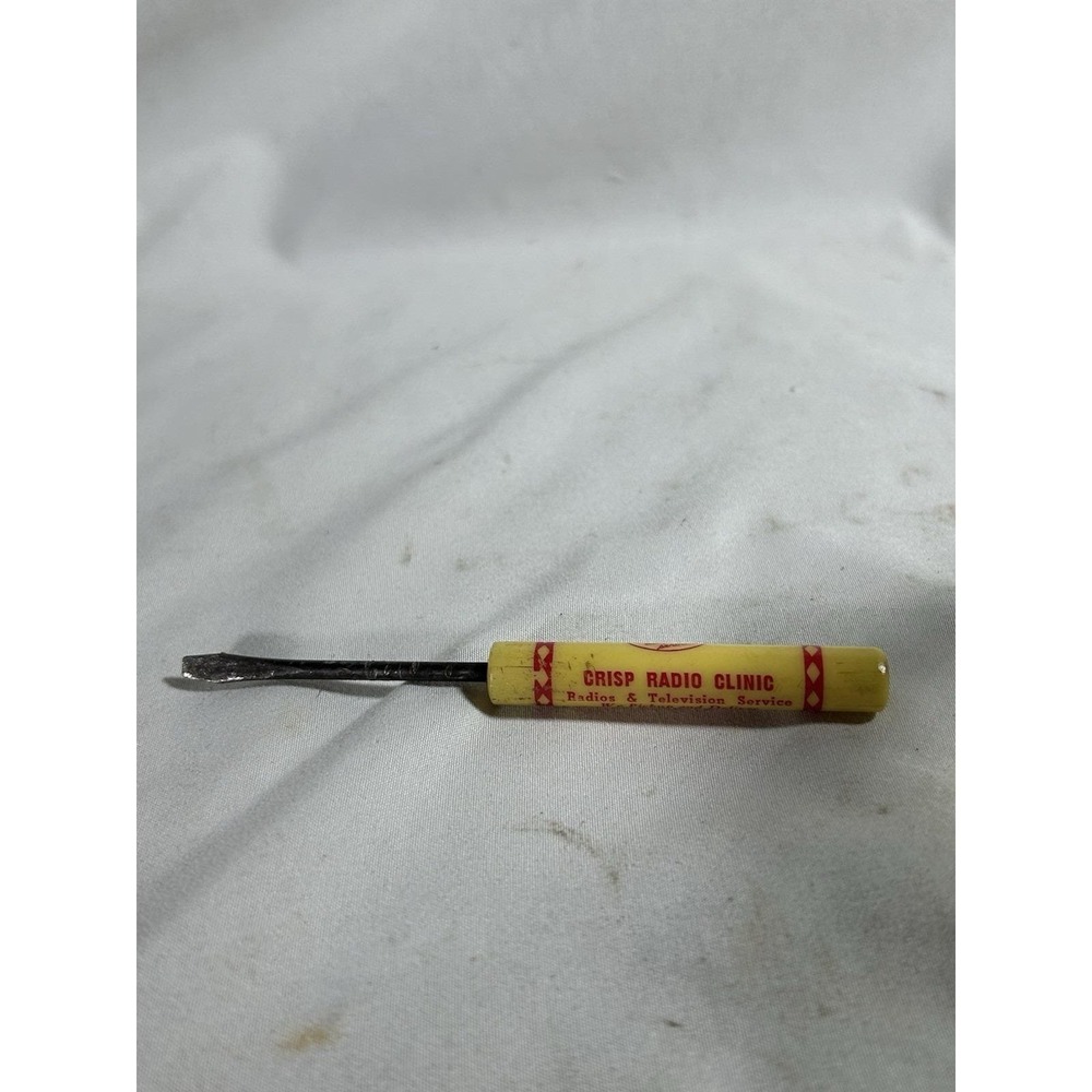 VTG Cordele Crisp Radio Clinic Television Service Ph 555 Advertising Screwdriver